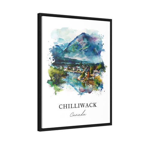 Chilliwack British Columbia Art, Chilliwack Print, Chilliwack Watercolor, Chilliwack Gift, Travel Print, Travel Poster, Housewarming Gift