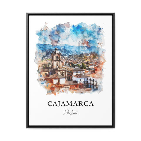 Cajamarca Wall Art, Cajamarca Print, Cajamarca Peru Watercolor, Kashamarka Peru Gift, Travel Print, Travel Poster, Housewarming Gift