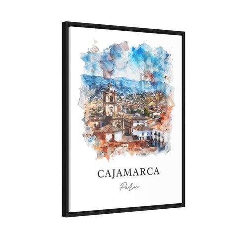 Cajamarca Wall Art, Cajamarca Print, Cajamarca Peru Watercolor, Kashamarka Peru Gift, Travel Print, Travel Poster, Housewarming Gift