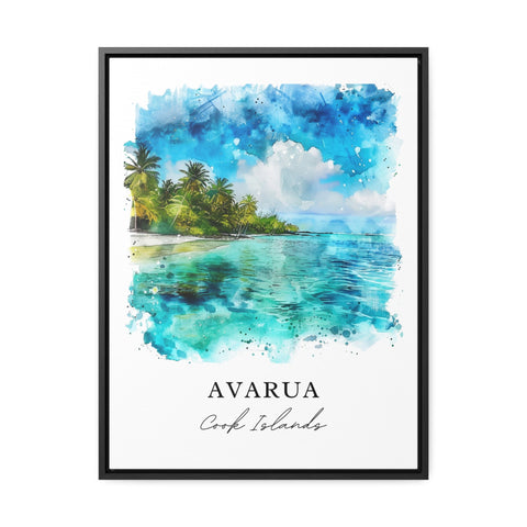 Avarua Wall Art, Avarua Print, Cook Islands Watercolor, Avarua Cook Islands Gift, Travel Print, Travel Poster, Housewarming Gift