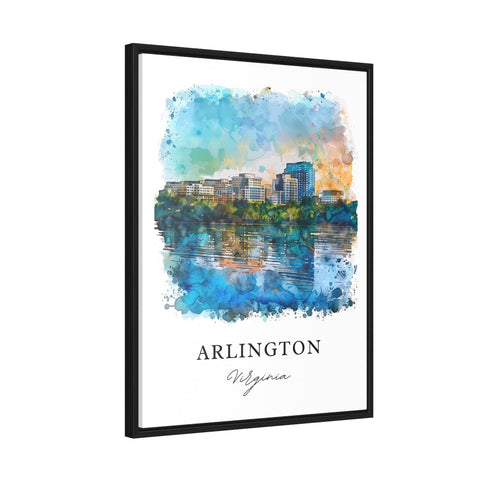 Arlington VA Wall Art, Arlington Virginia Print, Arlington Watercolor, Arlington VA Gift, Travel Print, Travel Poster, Housewarming Gift