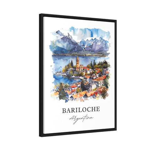 Bariloche Wall Art, Bariloche Print, Bariloche Watercolor, Bariloche Argentina Gift, Travel Print, Travel Poster, Housewarming Gift