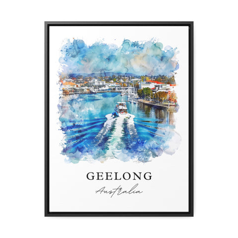 Geelong Australia Wall Art, Geelong Print, Geelong Watercolor, Geelong Australia Gift, Travel Print, Travel Poster, Housewarming Gift