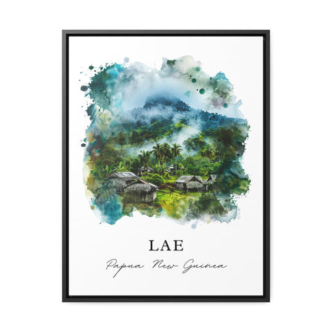 Lae Papua New Guinea Wall Art, Lae Print, Lae Watercolor, Lae Morobe Gift, Travel Print, Travel Poster, Housewarming Gift
