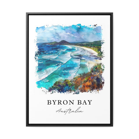 Byron Bay Australia Wall Art, Byron Bay Print, Byron Bay Watercolor, Byron Bay Aus Gift, Travel Print, Travel Poster, Housewarming Gift