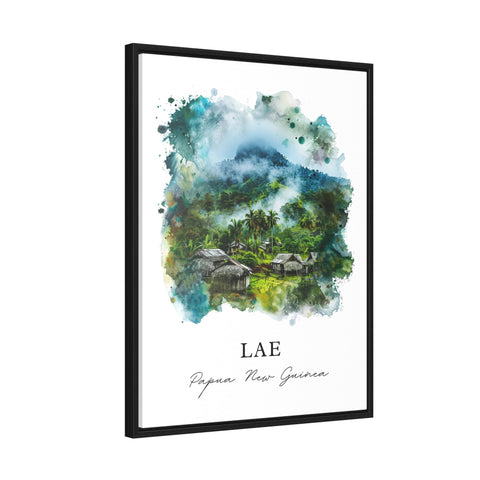 Lae Papua New Guinea Wall Art, Lae Print, Lae Watercolor, Lae Morobe Gift, Travel Print, Travel Poster, Housewarming Gift