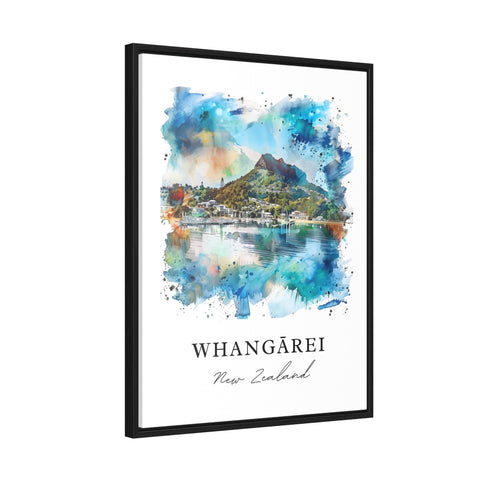 Whangarei NZ Wall Art, Whangarei Print, Whangarei Watercolor, Whangarei New Zealand Gift, Travel Print, Travel Poster, Housewarming Gift
