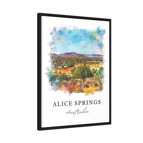 Alice Springs Aus Wall Art, Alice Springs Aus Print, Alice Springs Watercolor, Alice Springs Aus Gift, Travel Print, Travel Poster, Gift