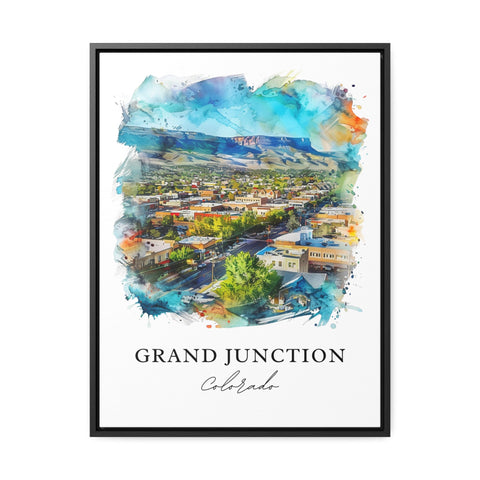Grand Junction Art, Grand Junction Print, Grand Junction Watercolor, Grand Junction CO Gift, Travel Print, Travel Poster, Housewarming Gift