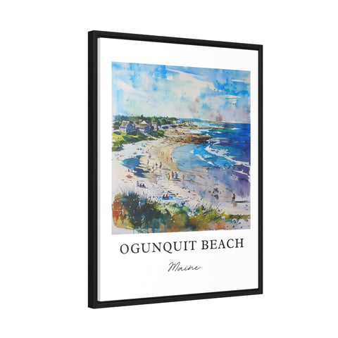 Ogunquit Beach Wall Art, Ogunquit Maine Print, Ogunquit Watercolor, Ogunquit Beach ME Gift, Travel Print, Travel Poster, Housewarming Gift