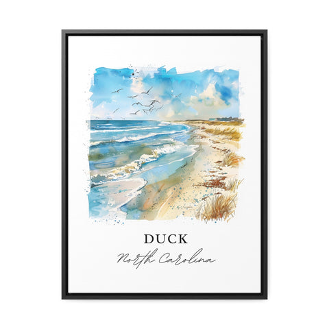 Duck NC Wall Art, Duck North Carolina Print, Dare County Watercolor, Duck NC Gift, Travel Print, Travel Poster, Housewarming Gift