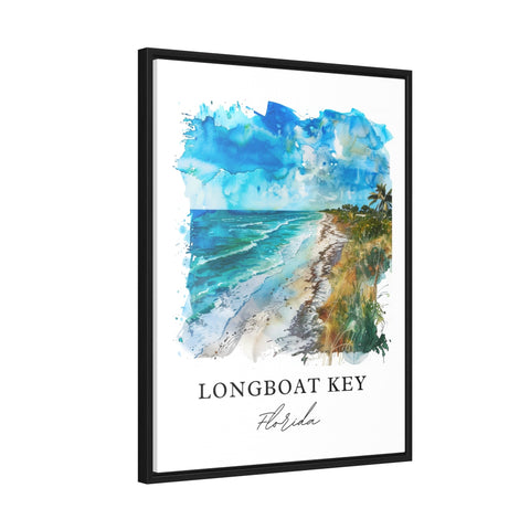 Longboat Key Art, Longboat Key FL Print, Longboat Key Watercolor, Longboat Key Florida Gift, Travel Print, Travel Poster, Housewarming Gift