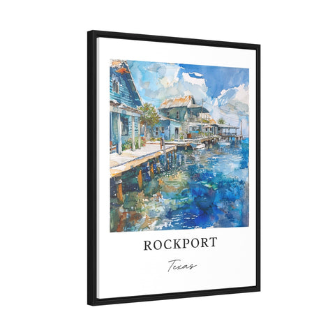 Rockport TX Wall Art, Rockport Beach TX Print, Rockport Watercolor, Rockport Texas Gift, Travel Print, Travel Poster, Housewarming Gift