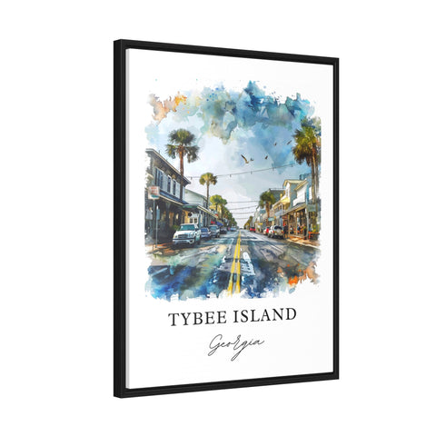 Tybee Island Art, Tybee Island GA Print, Tybee Island Watercolor, Tybee Island Georgia Gift, Travel Print, Travel Poster, Housewarming Gift