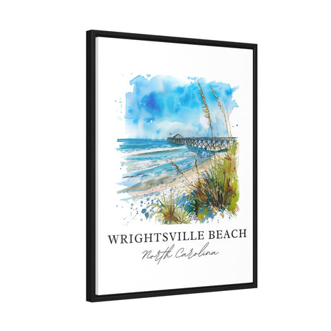 Wrightsville Beach Art, Wrightsville Beach NC Print, Wrightsville Beach Watercolor, Wrightsville Gift, Travel Print, Travel Poster, Gift
