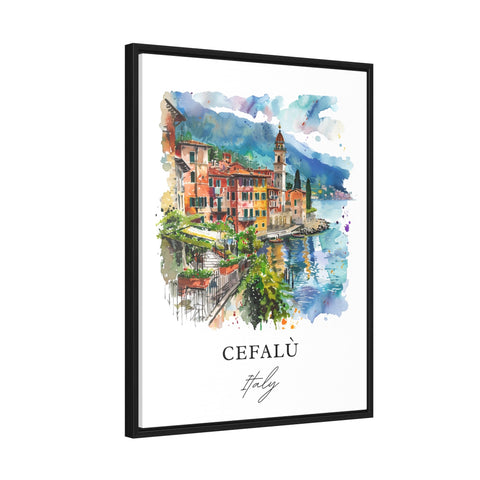 Cefalù Italy Wall Art, Cefalù Print, Cefalù Sardinia Watercolor, Cefalù Italy Gift, Travel Print, Travel Poster, Housewarming Gift