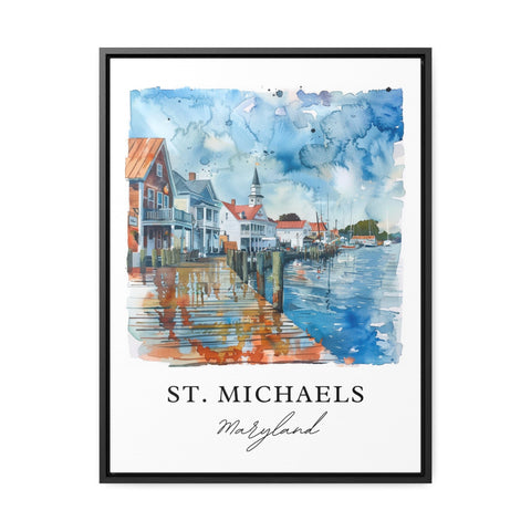 St. Michaels MD Wall Art, St. Michaels Print, St. Michaels Watercolor, St. Michaels MD Gift, Travel Print, Travel Poster, Housewarming Gift