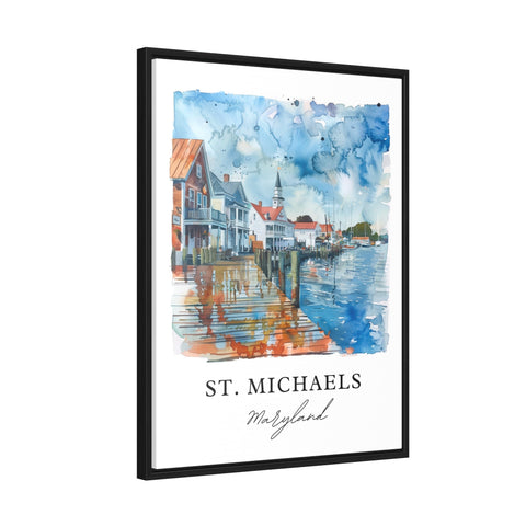 St. Michaels MD Wall Art, St. Michaels Print, St. Michaels Watercolor, St. Michaels MD Gift, Travel Print, Travel Poster, Housewarming Gift