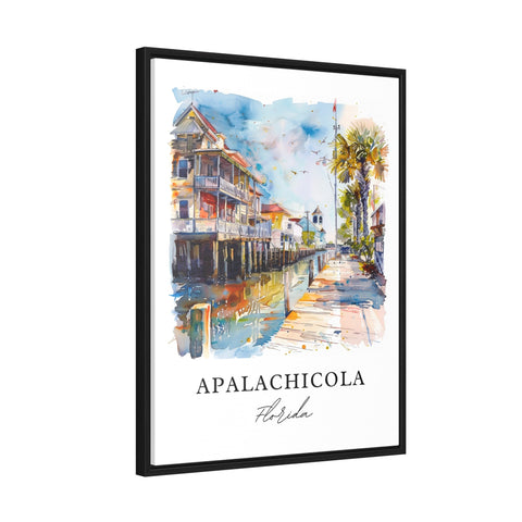 Apalachicola FL Art, Apalachicola Print, Apalachicola Watercolor, Apalachicola Florida Gift, Travel Print, Travel Poster, Housewarming Gift
