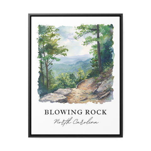 Blowing Rock NC Art, Blowing Rock Print, Blowing Rock Watercolor, Blue Ridge Parkway Gift, Travel Print, Travel Poster, Housewarming Gift