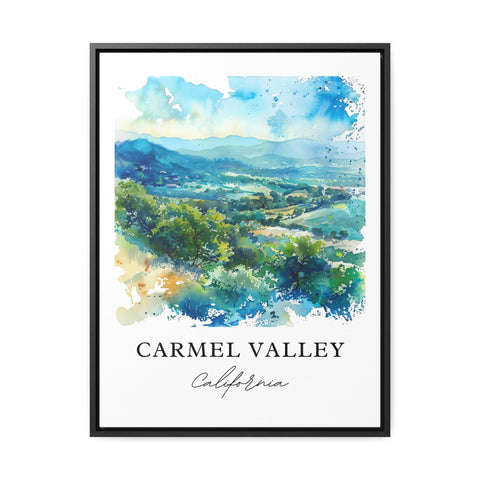 Carmel Valley CA Wall Art, Monterey Print, Carmel Valley Watercolor, Carmel Valley Cali Gift, Travel Print, Travel Poster, Housewarming Gift