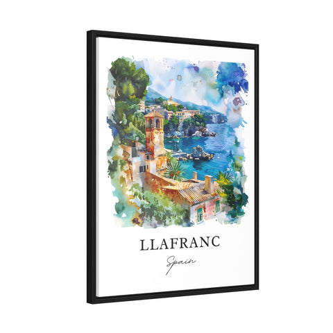 Llafranc Spain Wall Art, Llafranc Palafrugell Print, Girona Spain Watercolor, Llafranc Gift, Travel Print, Travel Poster, Housewarming Gift