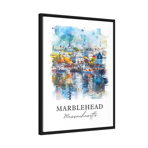 Marblehead MA Wall Art, Marblehead Print, Marblehead Watercolor, Marblehead Mass. Gift, Travel Print, Travel Poster, Housewarming Gift