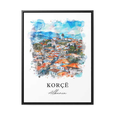 Korçë Wall Art, Korçë Print, Korçë Watercolor, Korçë Albania Gift, Travel Print, Travel Poster, Housewarming Gift