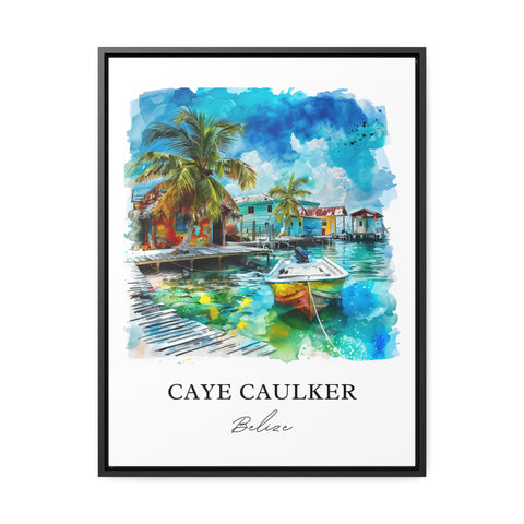 Caye Caulker Belize Art, Caye Caulker Print, Caye Caulker, Caulker Belize Gift, Travel Print, Travel Poster, Housewarming Gift