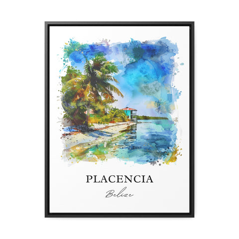 Placencia Wall Art, Placencia Belize Print, Placencia Watercolor, Placencia Belize Gift, Travel Print, Travel Poster, Housewarming Gift