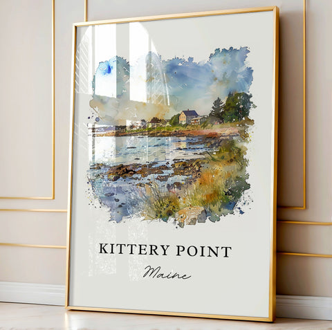 Kittery Point Maine Art, Kittery Point Print, Kittery Point Watercolor, Kittery Point ME Gift, Travel Print, Maine Housewarming Gift