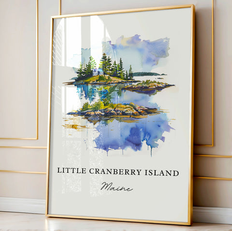 Little Cranberry Island Art, Cranberry Isles Print, Cranberry Isles Watercolor, Maine Art Gift, Travel Poster, Maine Housewarming Gift