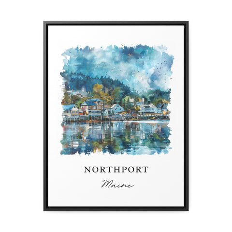 Northport Maine Wall Art, Waldo County ME Print, Northport Watercolor, Northport Gift, Travel Print, Travel Poster, Housewarming Gift