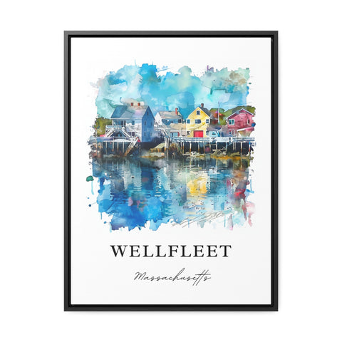 Wellfleet MA Wall Art, Cape Cod MA Print, Wellfleet Watercolor, Wellfleet Gift, Travel Print, Travel Poster, Housewarming Gift