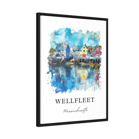 Wellfleet MA Wall Art, Cape Cod MA Print, Wellfleet Watercolor, Wellfleet Gift, Travel Print, Travel Poster, Housewarming Gift