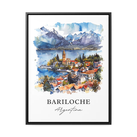 Bariloche Wall Art, Bariloche Print, Bariloche Watercolor, Bariloche Argentina Gift, Travel Print, Travel Poster, Housewarming Gift