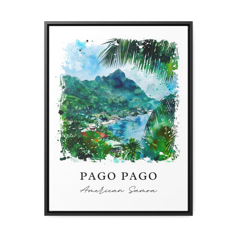 Pago Pago Wall Art, Pago Pago Print, Pago Pago Watercolor, Pago Pago Papua New Guinea Gift, Travel Print, Travel Poster, Housewarming Gift
