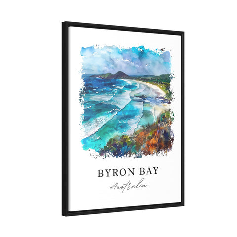 Byron Bay Australia Wall Art, Byron Bay Print, Byron Bay Watercolor, Byron Bay Aus Gift, Travel Print, Travel Poster, Housewarming Gift