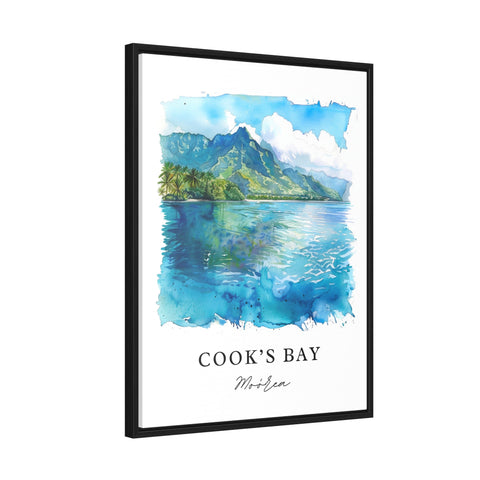 Cooks Bay Moorea Wall Art, Moorea Print, Moorea Watercolor, Moorea French Polynesia Gift, Travel Print, Travel Poster, Housewarming Gift