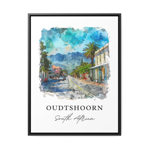 Oudtshoorn Wall Art, South Africa Print, Oudtshoorn Watercolor, Klein Karoo Gift, Travel Print, Travel Poster, Housewarming Gift