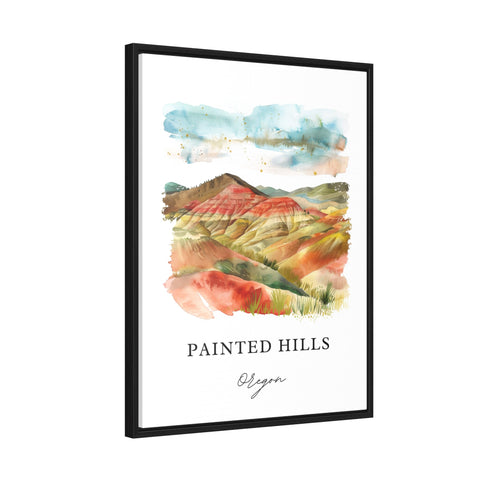 Painted Hills OR Wall Art, Painted Hills Print, Painted Hills Watercolor, Painted Hills Gift, Travel Print, Travel Poster, Housewarming Gift