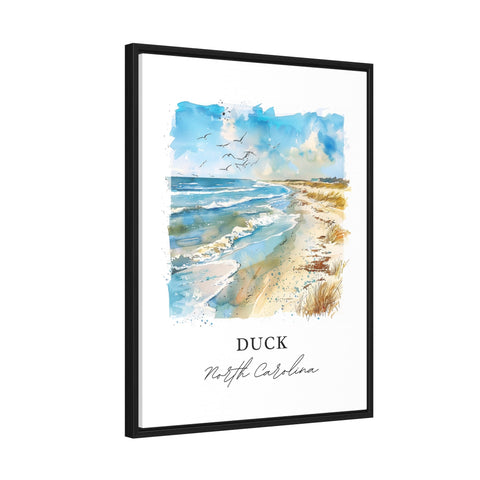 Duck NC Wall Art, Duck North Carolina Print, Dare County Watercolor, Duck NC Gift, Travel Print, Travel Poster, Housewarming Gift