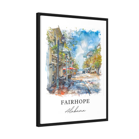 Fairhope AL Art, Fairhope Print, Fairhope Alabama Watercolor, Fairhope AL Gift, Travel Print, Travel Poster, Housewarming Gift