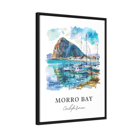 Morro Bay California Art, Morro Bay Print, Morro Bay Watercolor, Morro Bay Gift, Travel Print, Travel Poster, Housewarming Gift