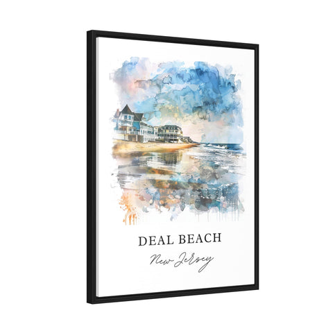 Deal NJ Art, Deal Beach Print, Jersey Shore Watercolor, Deal NJ Gift, Travel Print, Travel Poster, Housewarming Gift