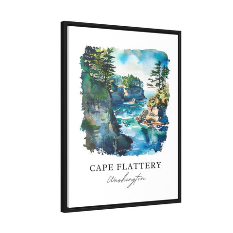 Cape Flattery WA Art, Olympic Peninsula WA Print, Cape Flattery Watercolor, Washington Gift, Travel Print, Travel Poster, Housewarming Gift