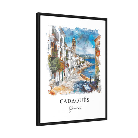 Cadaques Wall Art, Cadaques Spain Print, Cadaques Watercolor, Cadaques Spain Gift, Travel Print, Travel Poster, Housewarming Gift