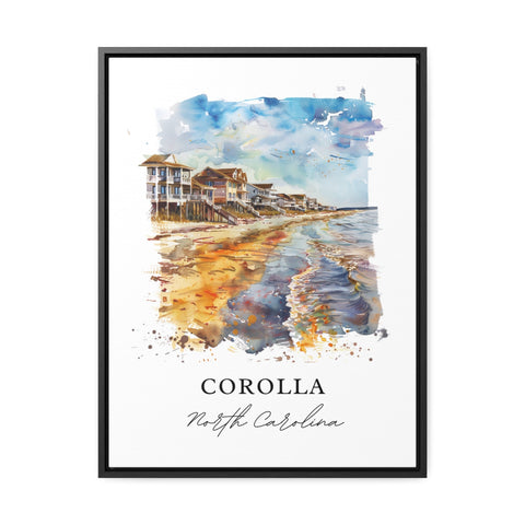 Corolla NC Wall Art, Corolla Print, Corolla OBX Watercolor, Outer Banks Art Gift, Travel Print, Travel Poster, Housewarming Gift