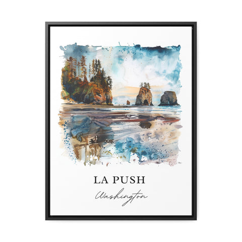 La Push WA Wall Art, La Push Print, La Push Watercolor, La Push Washington Gift, Travel Print, Travel Poster, Housewarming Gift