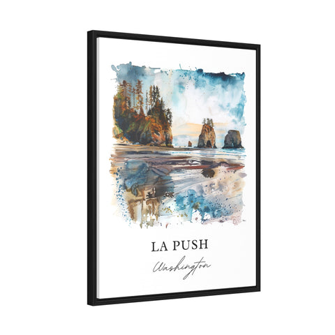 La Push WA Wall Art, La Push Print, La Push Watercolor, La Push Washington Gift, Travel Print, Travel Poster, Housewarming Gift